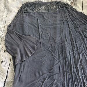 JODIFL Charcoal Crochet Accent ~Cover Up”